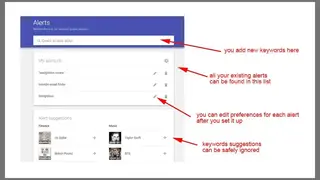 Google Alerts screenshot