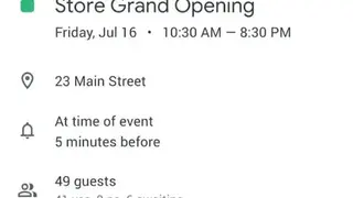 Google Calendar screenshot