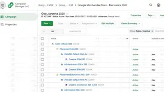 Google Campaign Manager 360 screenshot
