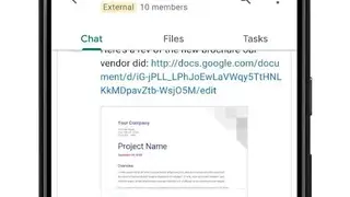 Google Chat screenshot