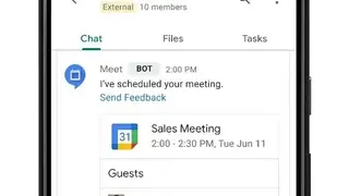 Google Chat screenshot