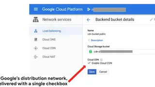 Google Cloud CDN screenshot