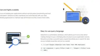 Google Cloud Datastore screenshot