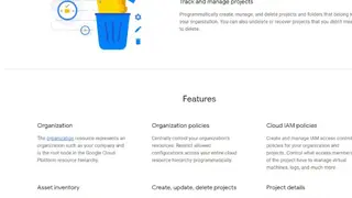 Google Cloud Resource Manager screenshot