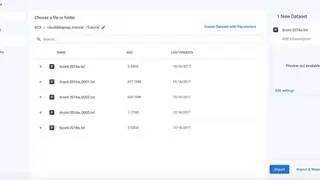 Google Cloud Storage screenshot