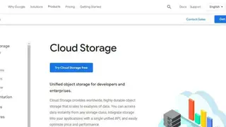 Google Cloud Storage screenshot