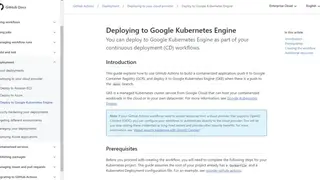 Google Container Engine (GKE) screenshot