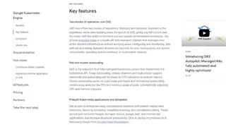 Google Container Engine (GKE) screenshot