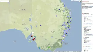 Google Crisis Map screenshot