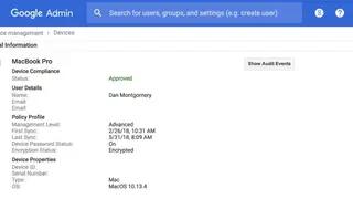 Google endpoint management screenshot