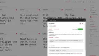 Google Fonts screenshot