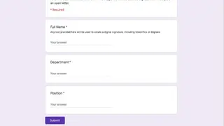 Google Forms screenshot