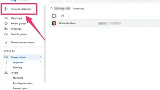 Google Groups screenshot