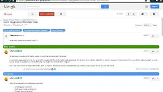 Google Groups screenshot