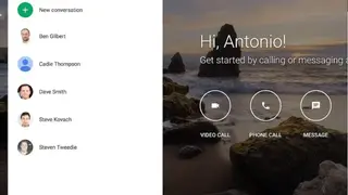 Google Hangouts screenshot