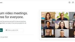 Google Hangouts Meet screenshot