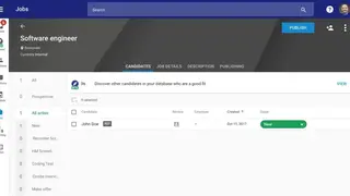 Google Hire screenshot