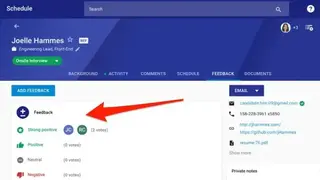 Google Hire screenshot