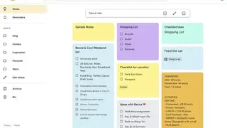 Google Keep screenshot