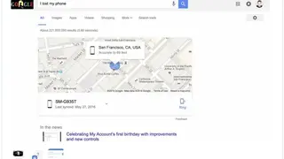 Google Lost Phone Finder screenshot