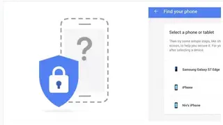 Google Lost Phone Finder screenshot