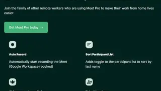 Google Meet Enhancement Suite screenshot