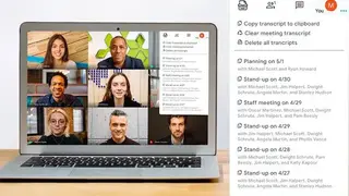 Google Meet Transcripts screenshot