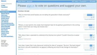 Google Moderator screenshot