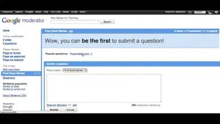 Google Moderator screenshot