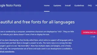 Google Noto Fonts screenshot