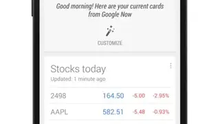 Google Now screenshot