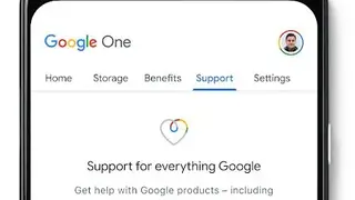 Google One screenshot