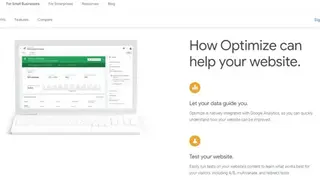 Google Optimize screenshot