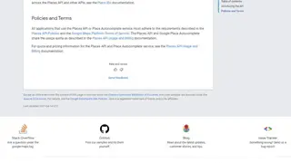 Google Places API screenshot