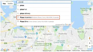Google Places API screenshot
