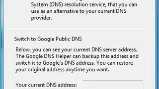 Google Public DNS screenshot