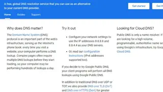 Google Public DNS screenshot