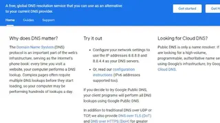 Google Public DNS screenshot