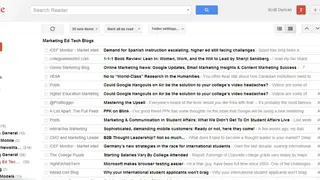Google Reader screenshot