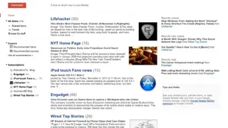 Google Reader screenshot