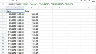 Google Sheets screenshot