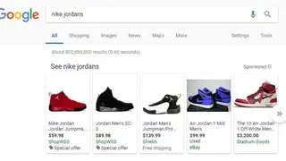 Google Shopping screenshot