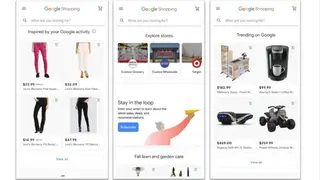 Google Shopping screenshot