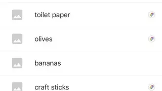 Google Shopping List screenshot