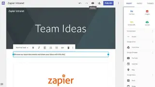 Google Sites screenshot