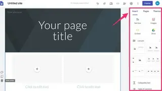Google Sites screenshot