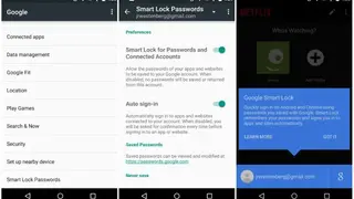 Google Smart Lock screenshot