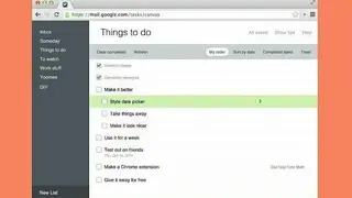 Google Tasks screenshot