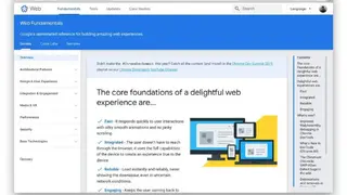 Google Web Fundamentals screenshot
