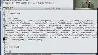 Google’s Python Class screenshot